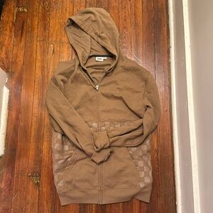 vans men’s zip up hoodie - L